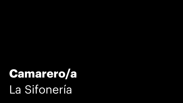 Camarero/a