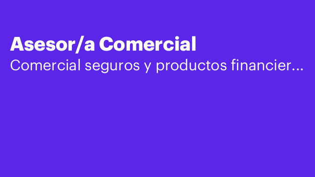 Asesor/a Comercial