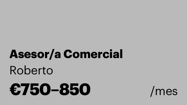 Asesor/a Comercial