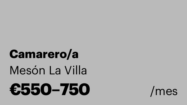 Camarero/a