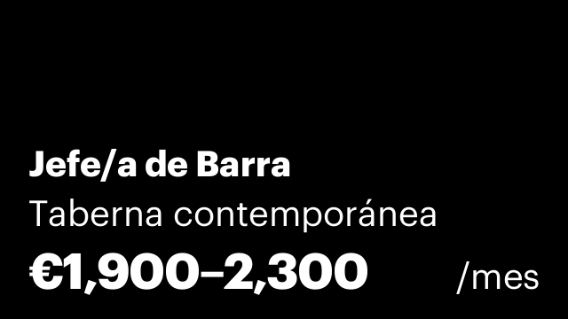 Jefe/a de Barra