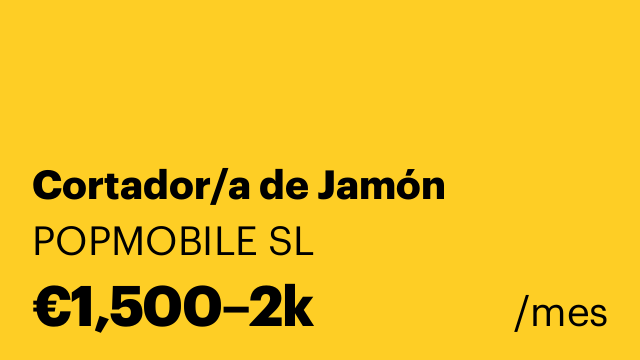 Cortador/a de Jamón