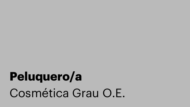 Peluquero/a