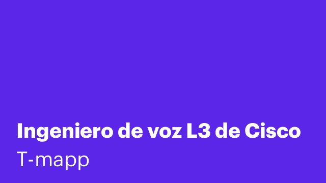 Ingeniero de voz L3 de Cisco