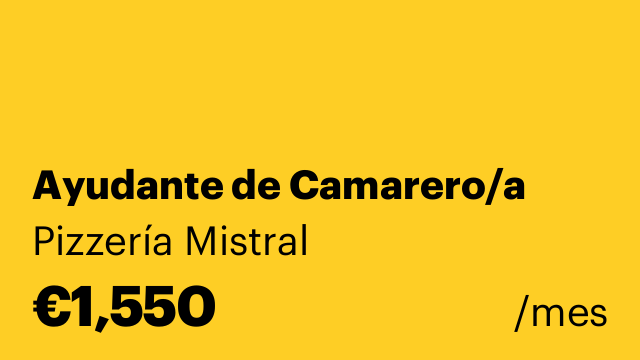 Ayudante de Camarero/a
