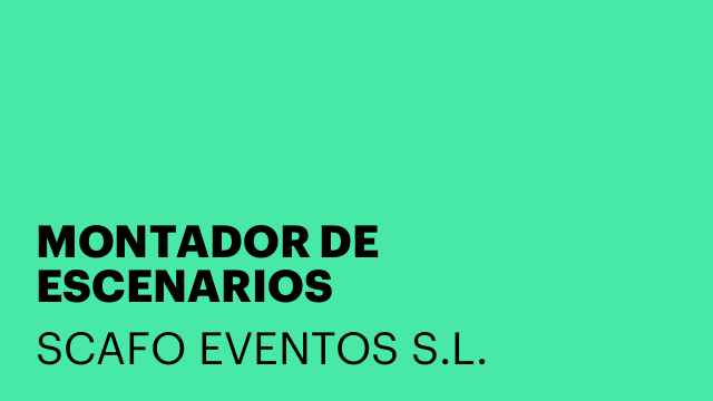 MONTADOR DE ESCENARIOS