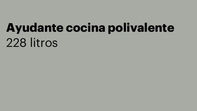 Ayudante cocina polivalente