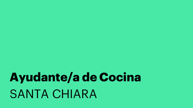 Ayudante/a de Cocina