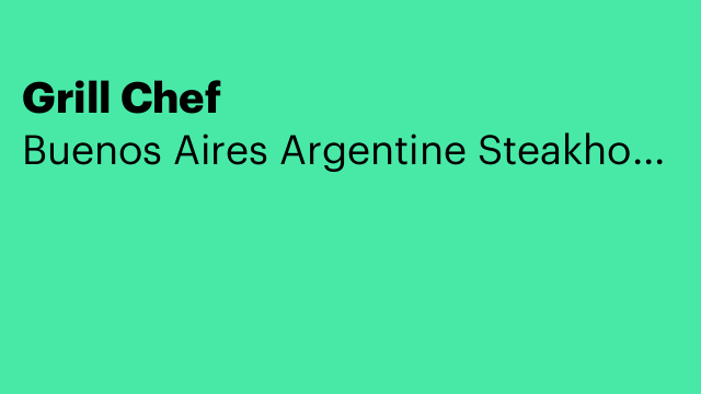 Grill Chef