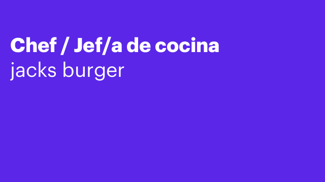 Chef / Jef/a de cocina