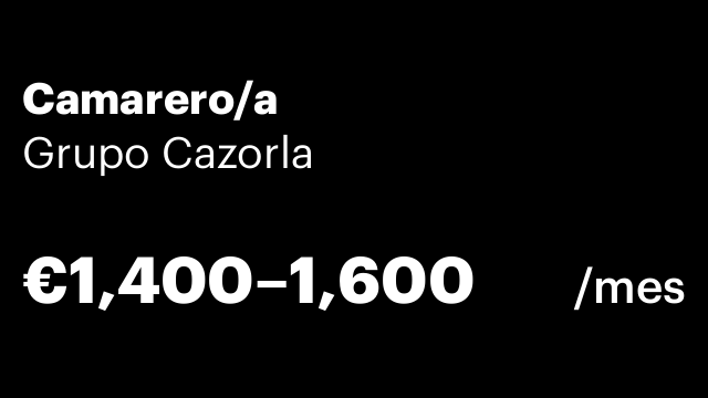 Camarero/a