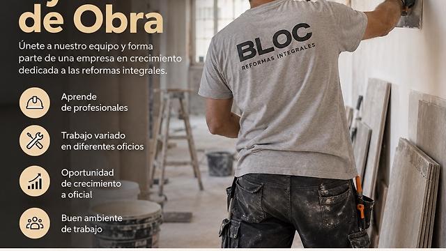AYUDANTE DE OBRA – REFORMAS INTEGRALES