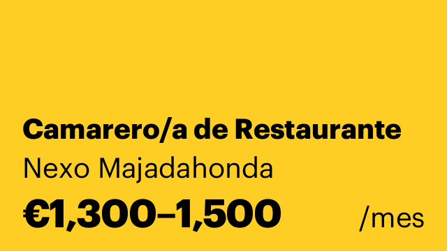 Camarero/a de Restaurante