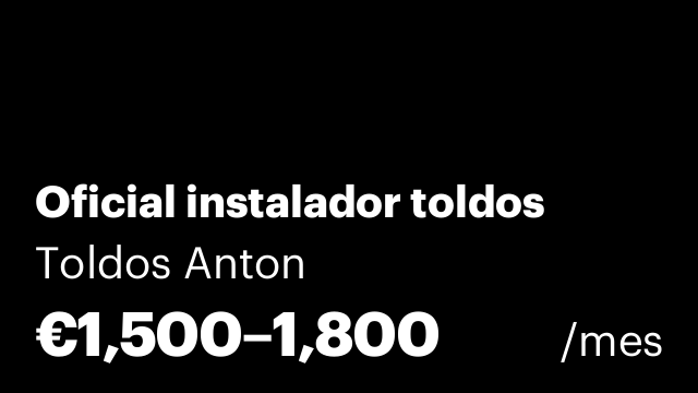 Oficial instalador toldos