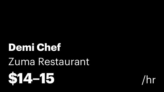 Demi Chef