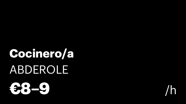 Cocinero/a