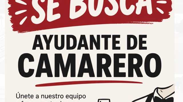Ayudante de Camarero/a