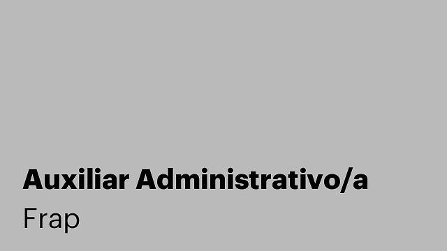 Auxiliar Administrativo/a