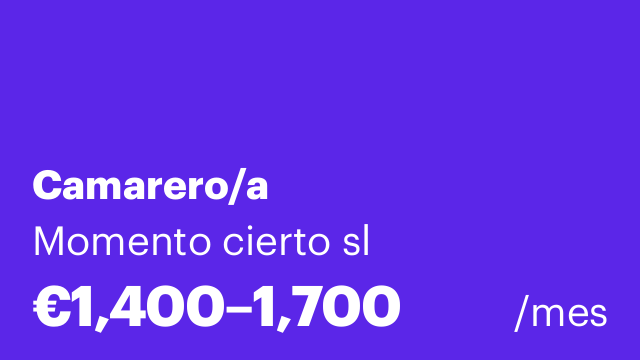 Camarero/a