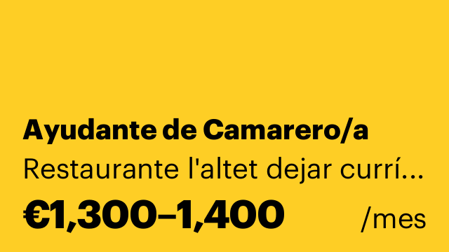 Ayudante de Camarero/a