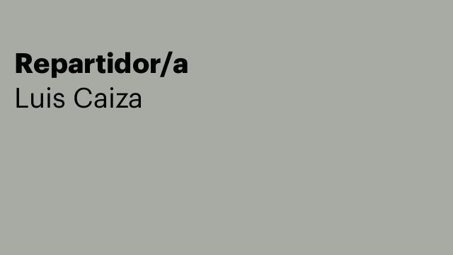 Repartidor/a