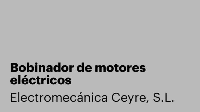 Bobinador de motores eléctricos