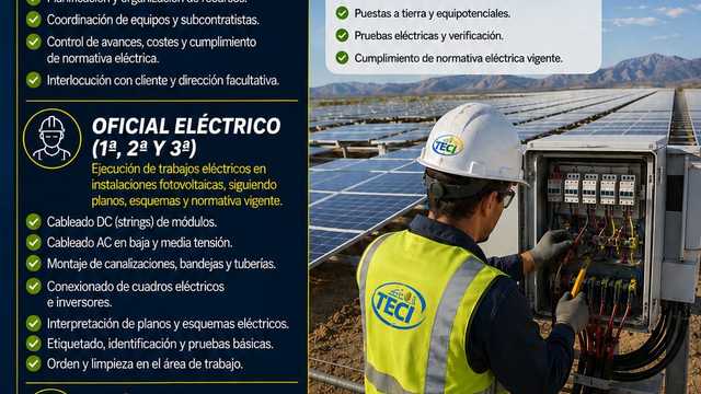 Ayudante/a de Electricista