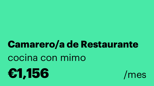 Camarero/a de Restaurante