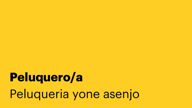 Peluquero/a