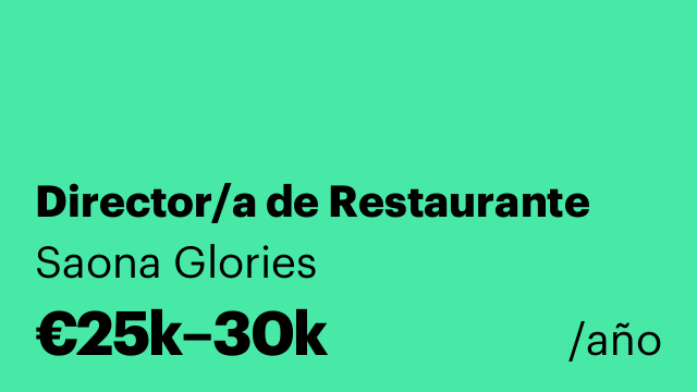 Director/a de Restaurante