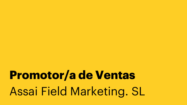 Promotor/a de Ventas