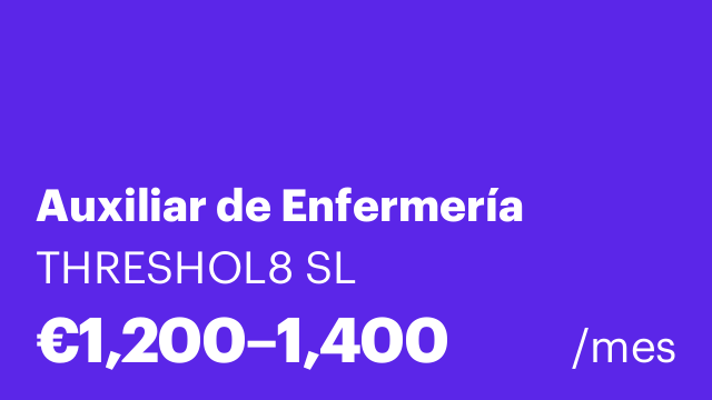 Auxiliar de Enfermería