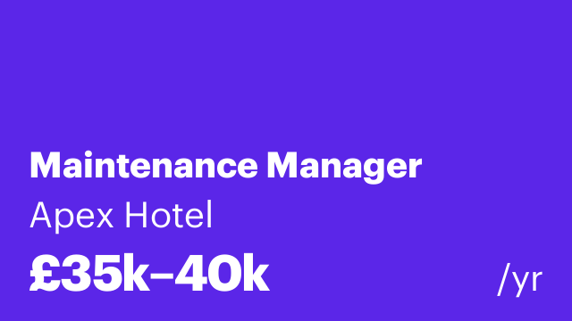 Maintenance Manager