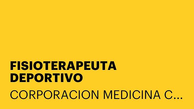 FISIOTERAPEUTA DEPORTIVO