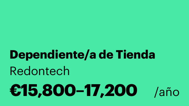 Dependiente/a de Tienda