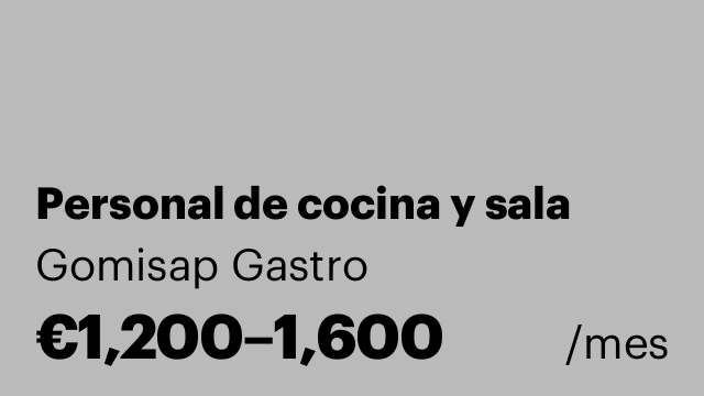 Personal de cocina y sala