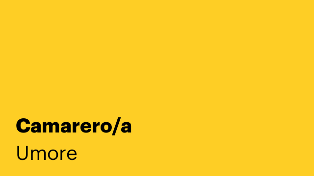 Camarero/a