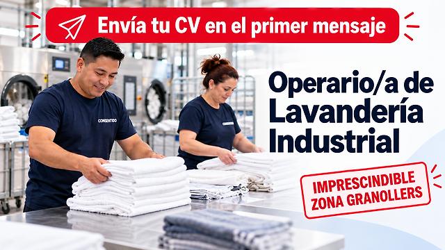 OPERARIO/A LAVANDERÍA INDUSTRIAL - GRANOLLERS