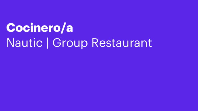 Cocinero/a