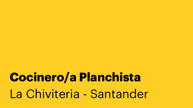 Cocinero/a Planchista