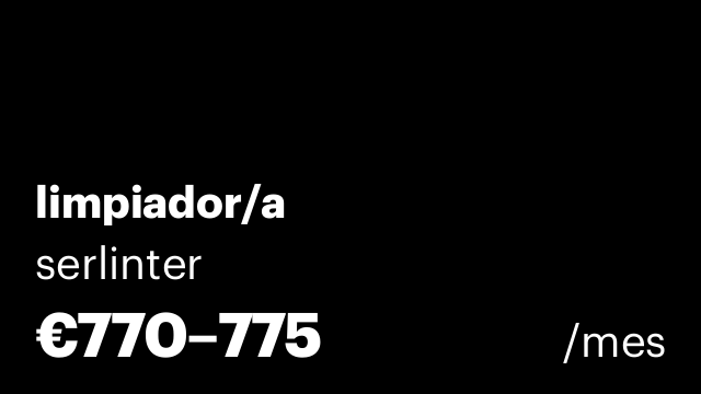 limpiador/a