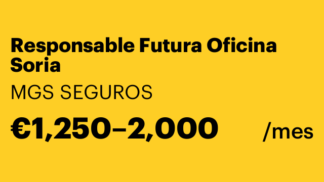 Responsable Futura Oficina  Soria