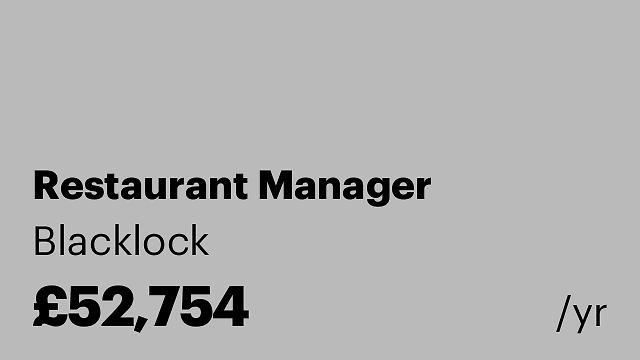Restaurant Manager