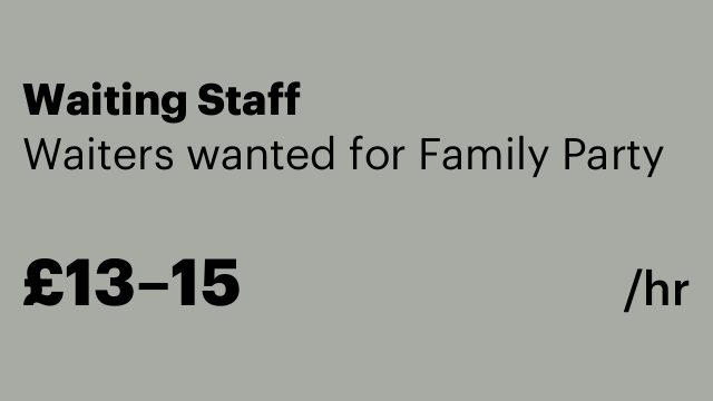 Waiting Staff