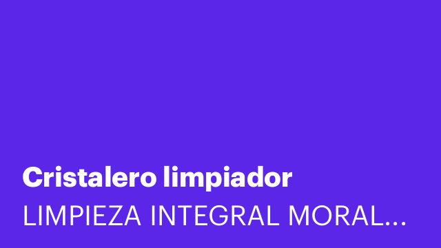 Cristalero limpiador