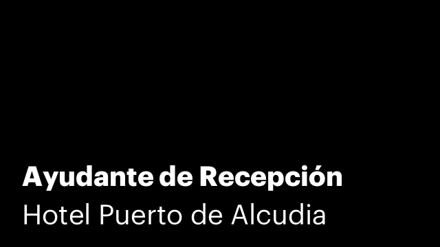 Ayudante de Recepción