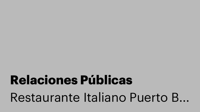 Relaciones Públicas