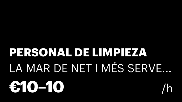 PERSONAL DE LIMPIEZA