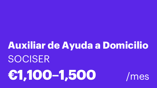 Auxiliar de Ayuda a Domicilio