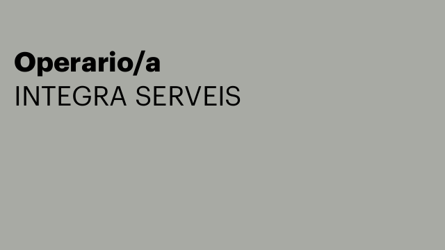 Operario/a